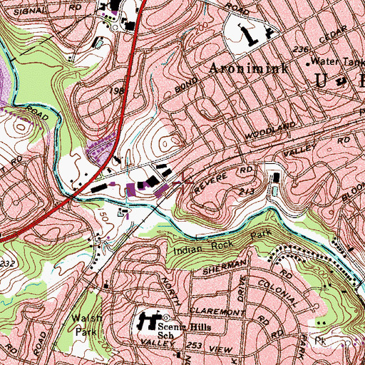 Topographic Map of Drexeline Station, PA