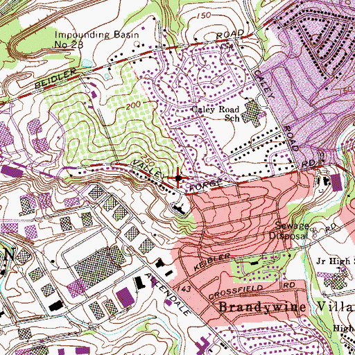 Topographic Map of King of Prussia Church of Christ, PA