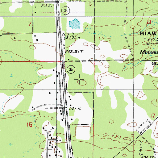 Topographic Map of Gladstone Area High School, MI