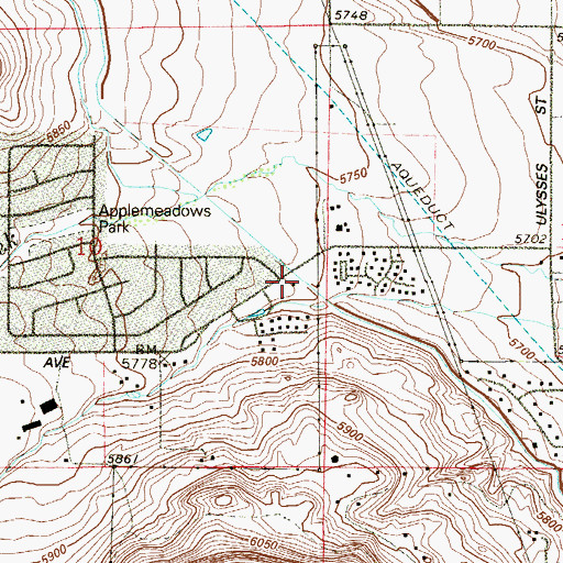 Topographic Map of Fairmount Fire - Rescue Station 2, CO