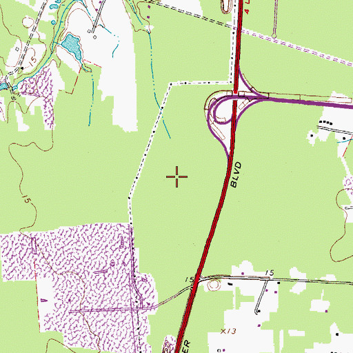 Topographic Map of Hampton Roads Center North, VA