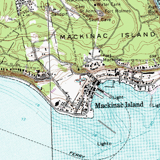 Topographic Map of Hanks Pond, MI