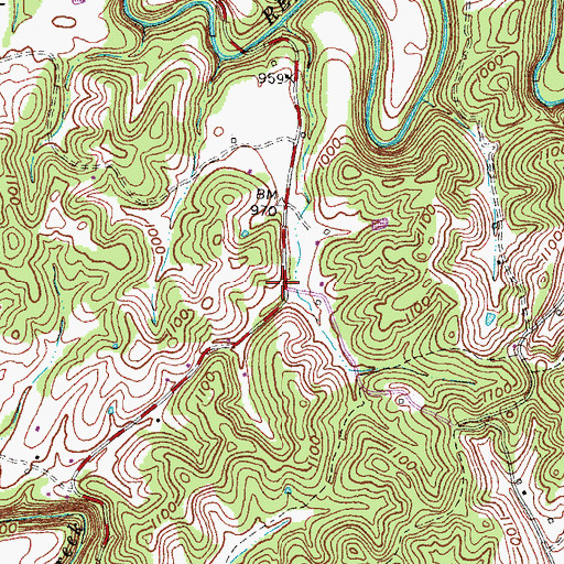 Topographic Map of Bethel School (historical), KY