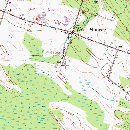 Topographic Map of West Marine Station (historical), NY
