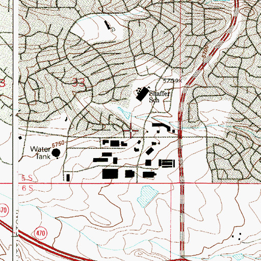 Topographic Map of West Metro Fire Rescue Station 14, CO