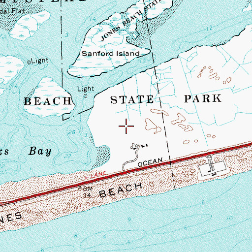 Topographic Map of Zachs Inlet Life Saving Station (historical), NY