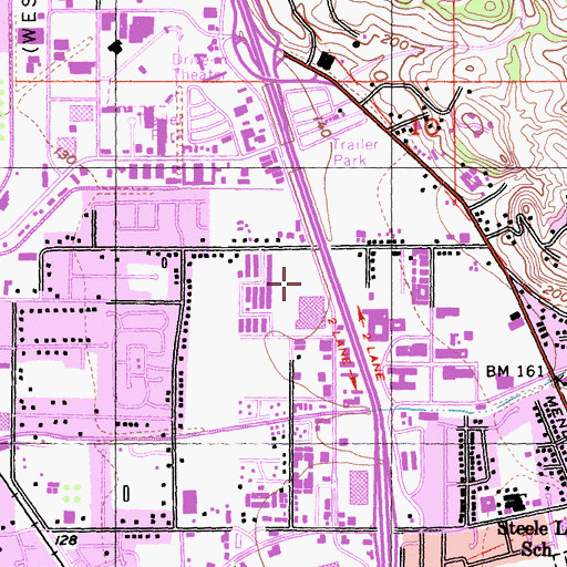Topographic Map of Empire College School of Business, CA