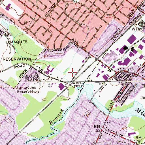Topographic Map of Hillcrest Academy South School, NJ