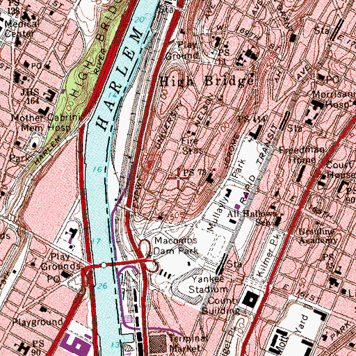 Topographic Map of Taqwa Community Farm, NY