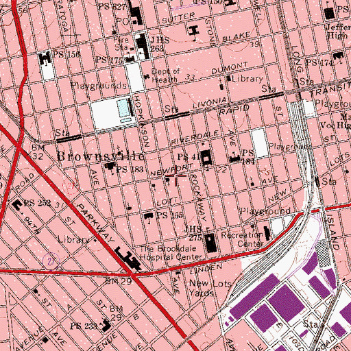 Topographic Map of Gethsemane Garden, NY