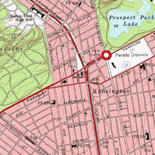 Topographic Map of East Fourth Street Garden, NY