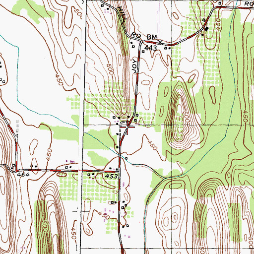 Topographic Map of Lime Kiln, NY