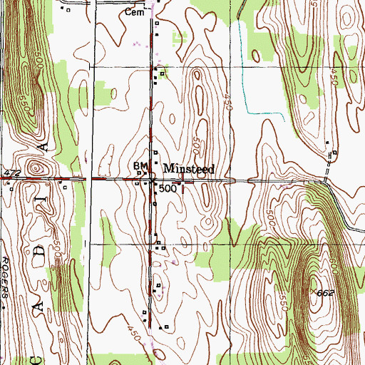 Topographic Map of School Number 15 (historical), NY