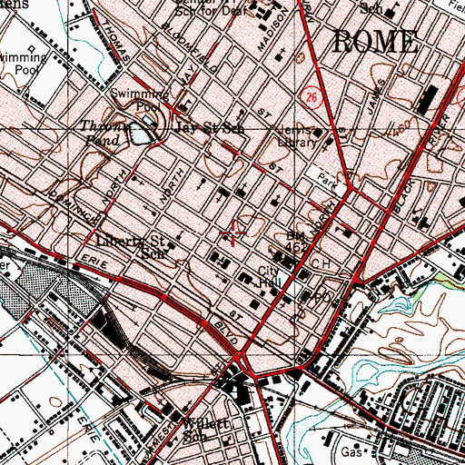 Topographic Map of Trinity United Church of Christ, NY