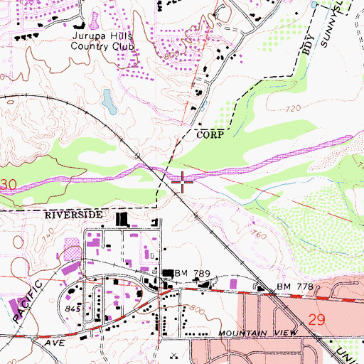 Topographic Map of Tequesquito Arroyo, CA