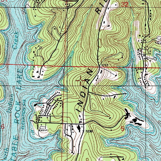 Topographic Map of Township of Ruth C Rural, MO