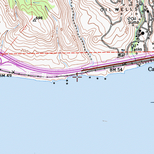 Topographic Map of Caada del Venadito, CA