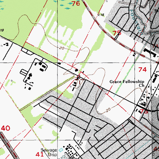Topographic Map of Gardere Census Designated Place, LA