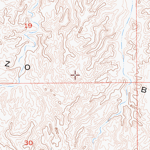 Topographic Map of Carrizo Badlands, CA