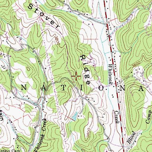 Topographic Map of Township of Newland Number 1, NC