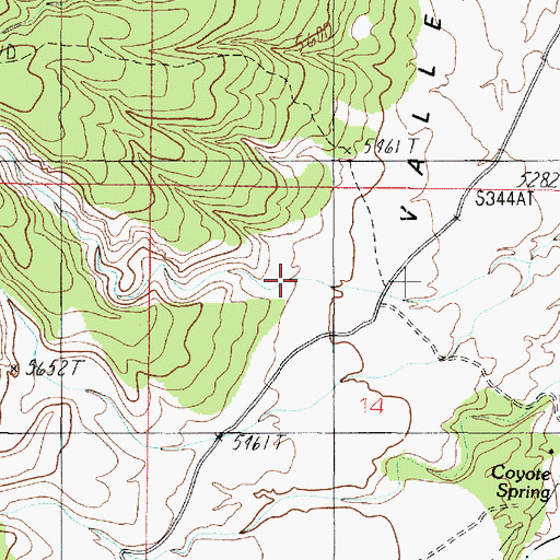 Topographic Map of Larkum Canyon, AZ