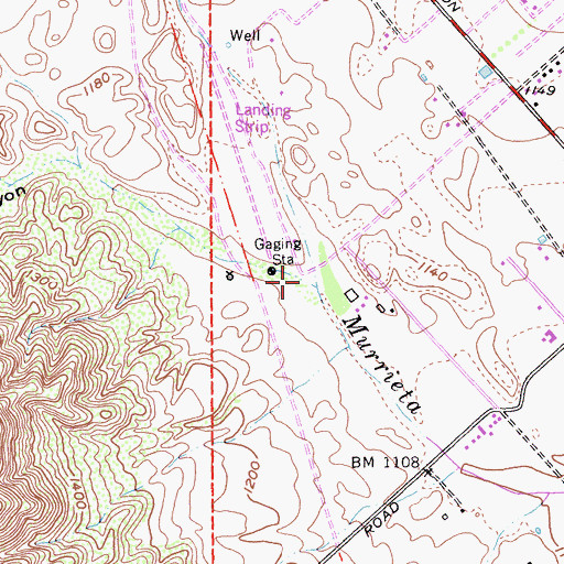 Topographic Map of Cole Canyon, CA