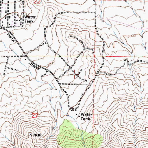Topographic Map of Weldon Census Designated Place, CA
