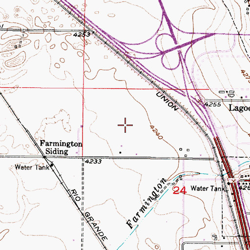 Topographic Map of City of Farmington, UT