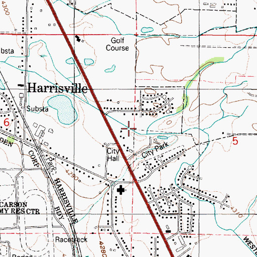 Topographic Map of City of Harrisville, UT