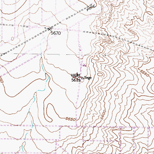 Topographic Map of Cielo Vista Park, NM
