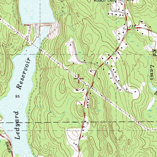 Topographic Map of Ledyard Fire Marshal's Office, CT