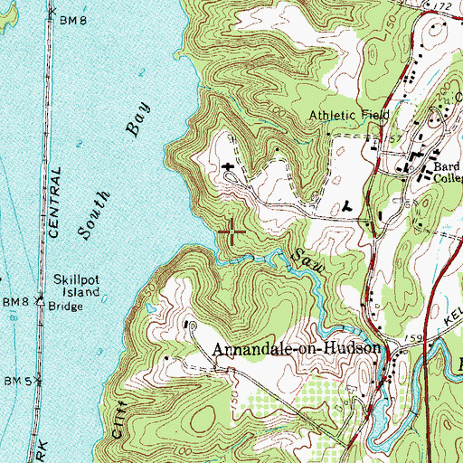 Topographic Map of Bard College Field Station, NY
