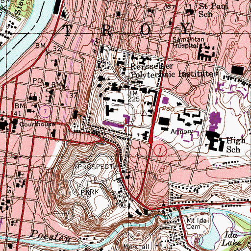 Topographic Map of Cogswell Laboratory, NY