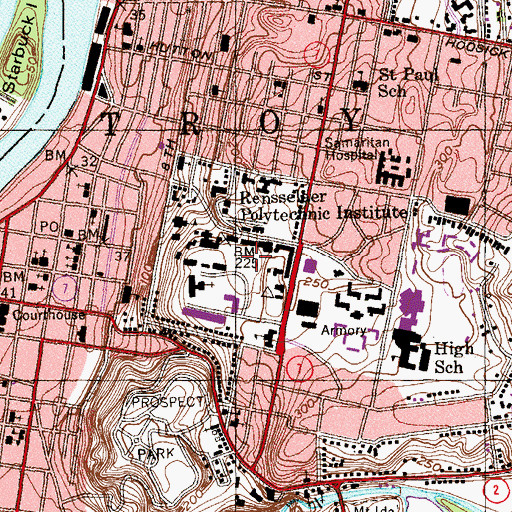 Topographic Map of Eightysix Field, NY