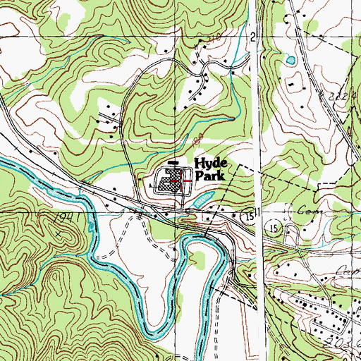 Topographic Map of Lamoille Area Vocational Center, VT