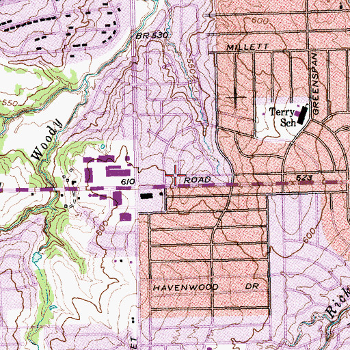 Topographic Map of Cavary Temple Church, TX