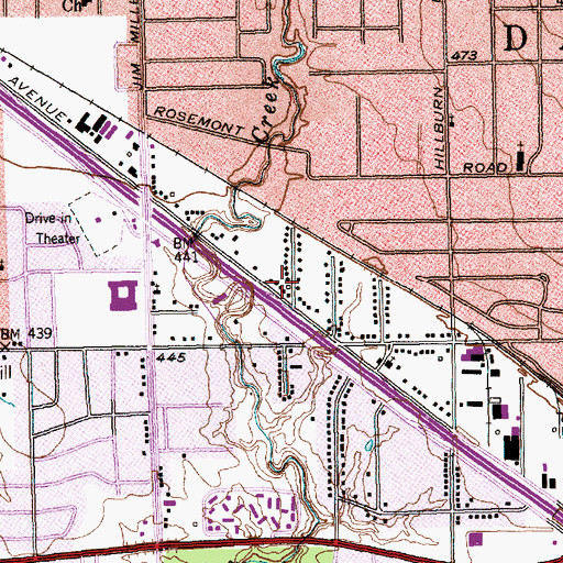 Topographic Map of Acts of The Apostolic Faith Church, TX
