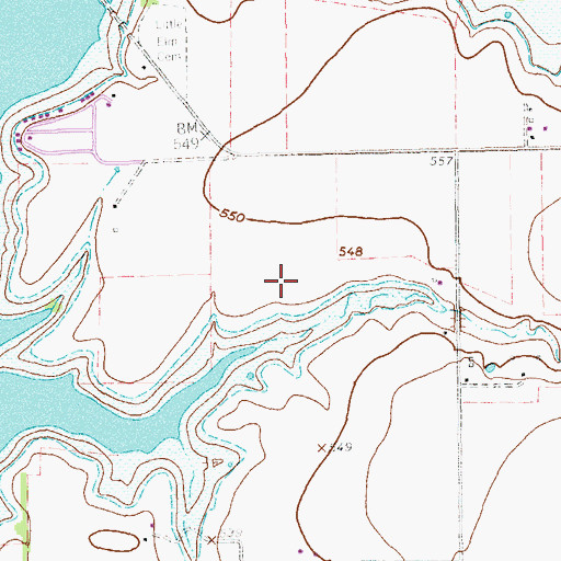 Topographic Map of City of Hackberry Wastewater Treatment Plant, TX