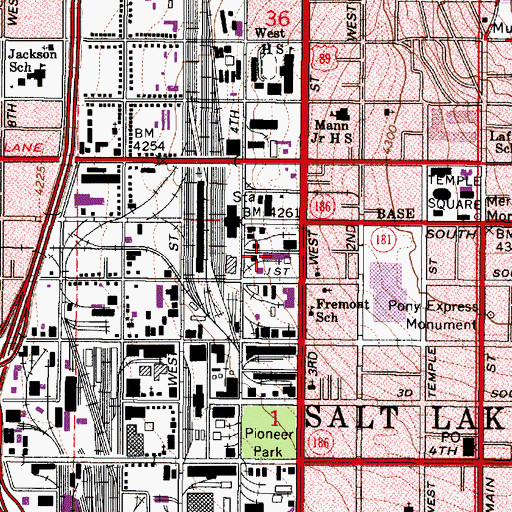 Topographic Map of The Delta Center, UT