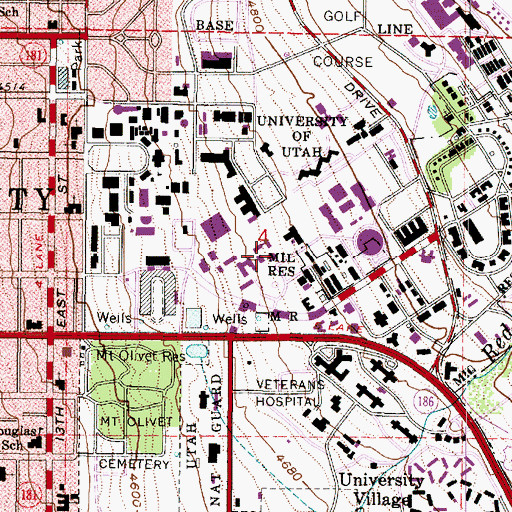 Topographic Map of Francis Armstrong Madsen Building, UT