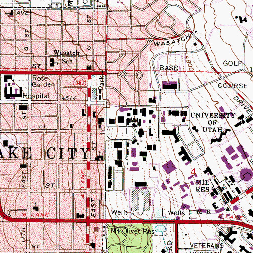 Topographic Map of Leroy Cowels Building, UT