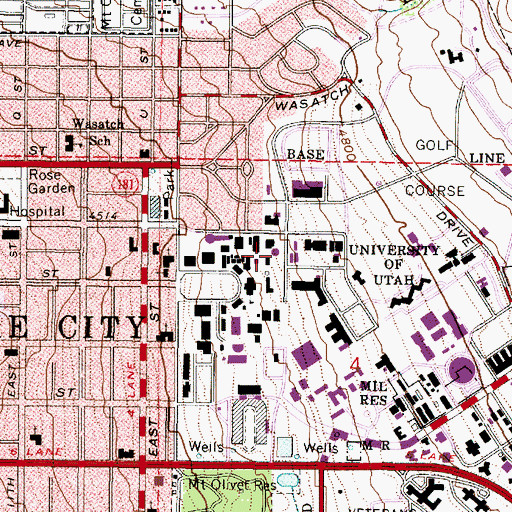 Topographic Map of Willam Browning Building, UT