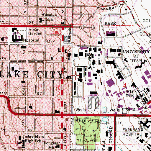 Topographic Map of William Stewart Building, UT