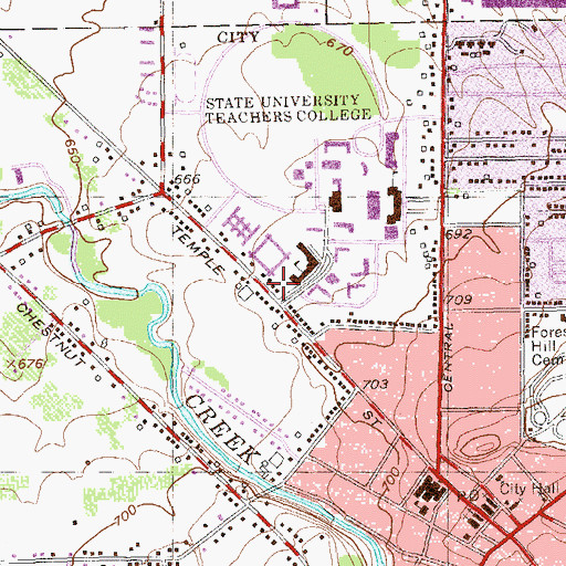 Topographic Map of LoGrasso Hall, NY