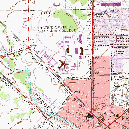Topographic Map of Gregory Hall, NY