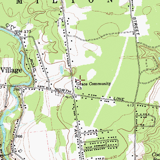 Topographic Map of Spa Christian School, NY