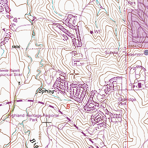 Topographic Map of Fox Creek Elementary School, CO