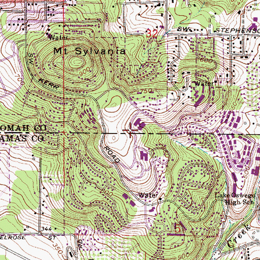 Topographic Map of Mountain Park Church, OR