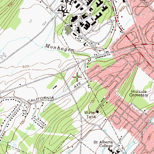 Topographic Map of Maple Hill Park, NY