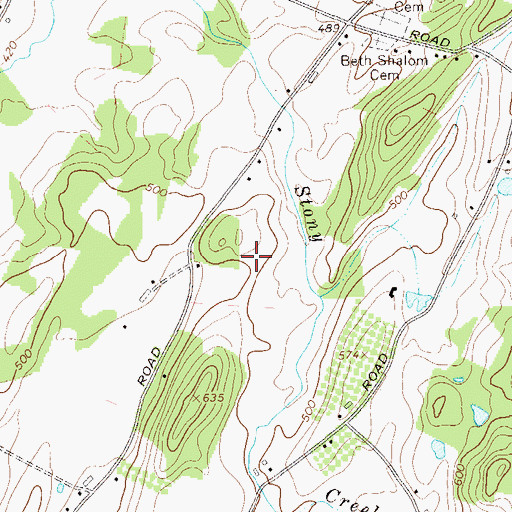 Topographic Map of Warwick Town Park, NY